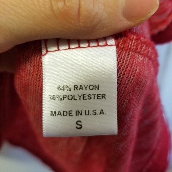 Bobeau small red asymetrical tshirt - Picture 4 of 5